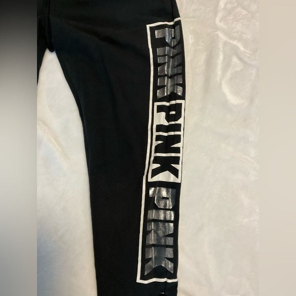 Vintage PINK Victoria Secret Black and Gold 'Eighty Six' Top and Pants S… - Picture 8 of 13
